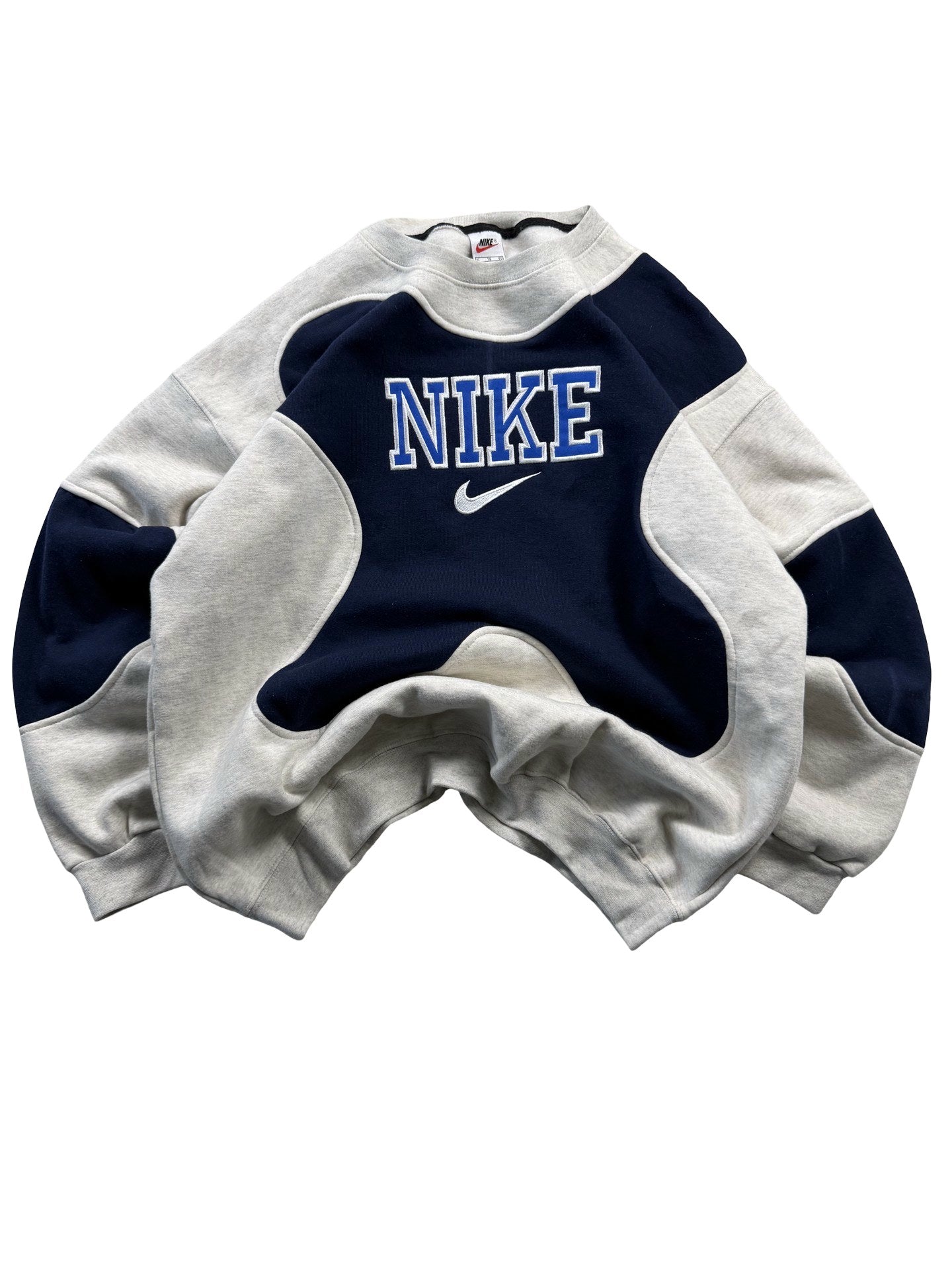 VINTAGE NIKE REWORK JUMPER CREWNECK - EMBROIDERED SPELLOUT