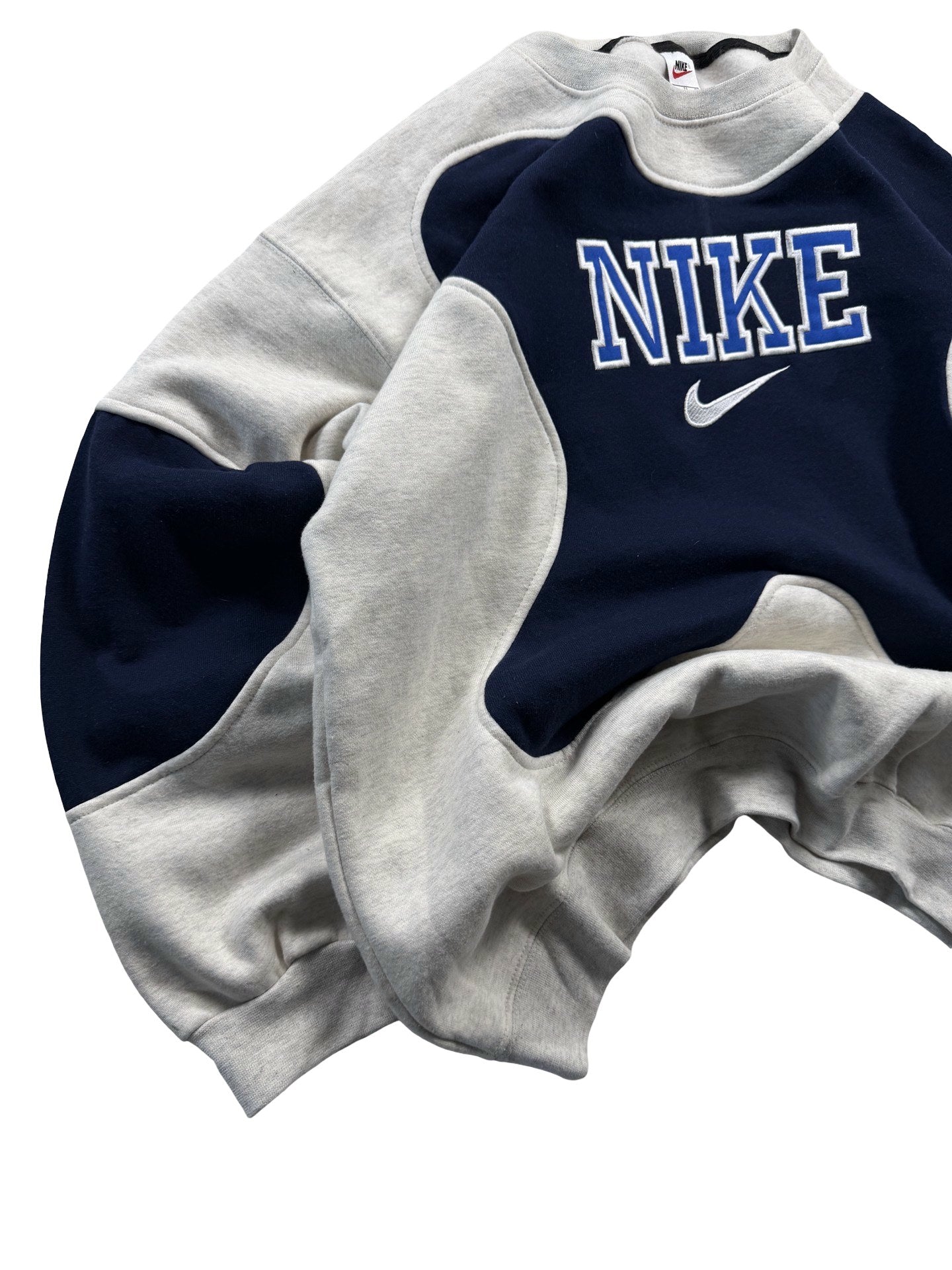 VINTAGE NIKE REWORK JUMPER CREWNECK - EMBROIDERED SPELLOUT