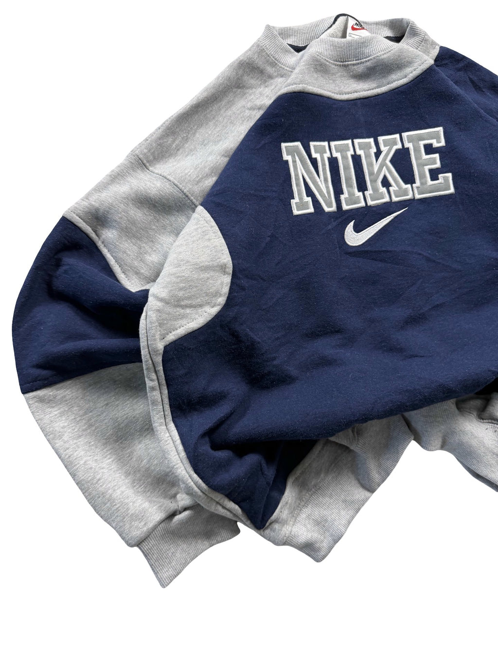 VINTAGE NIKE REWORK JUMPER CREWNECK - EMBROIDERED SPELLOUT