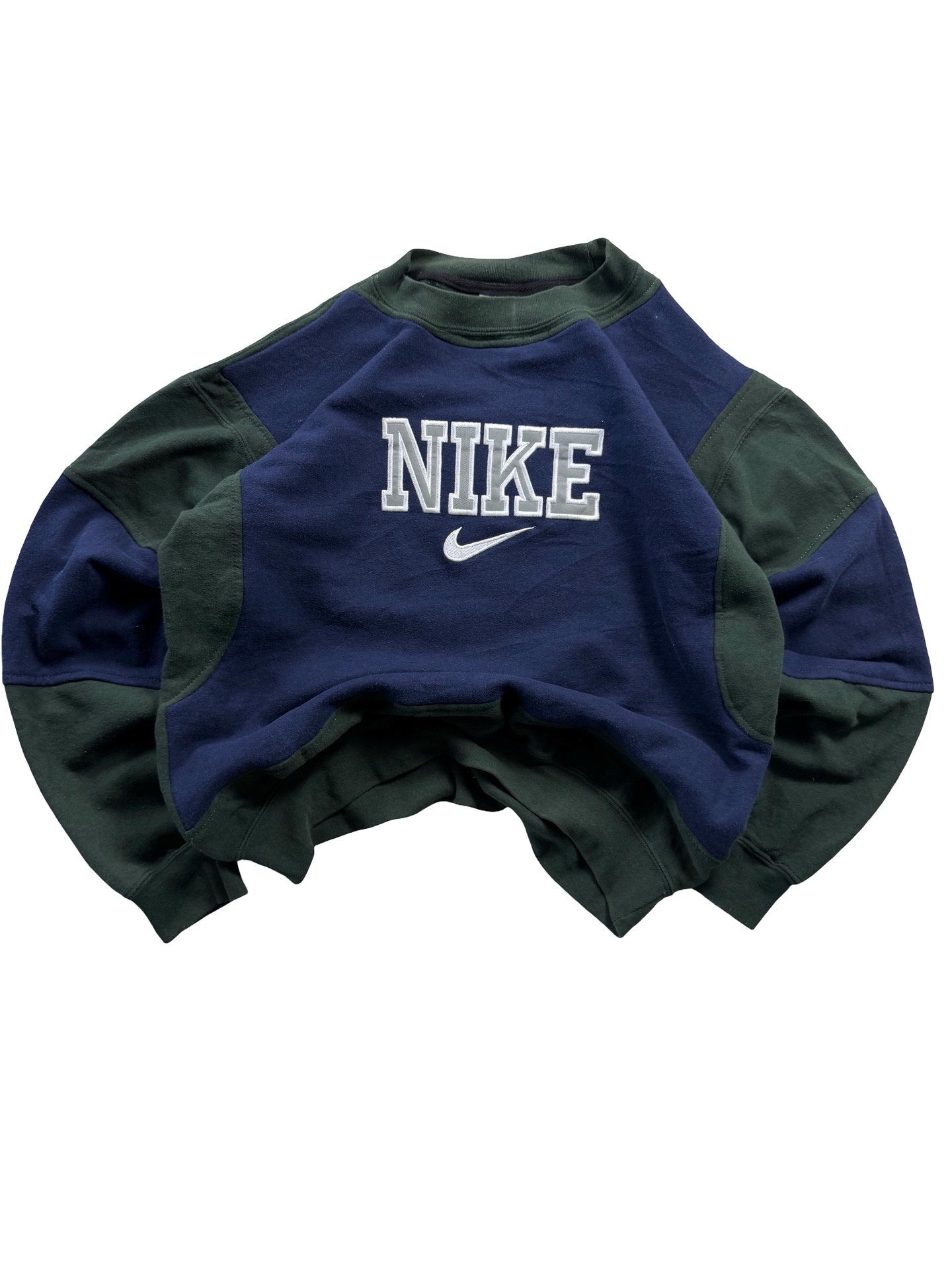 VINTAGE NIKE REWORK JUMPER CREWNECK - EMBROIDERED SPELLOUT