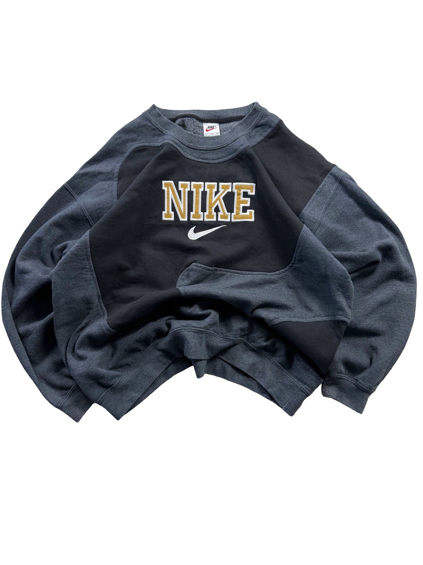 VINTAGE NIKE REWORK JUMPER CREWNECK - EMBROIDERED SPELLOUT