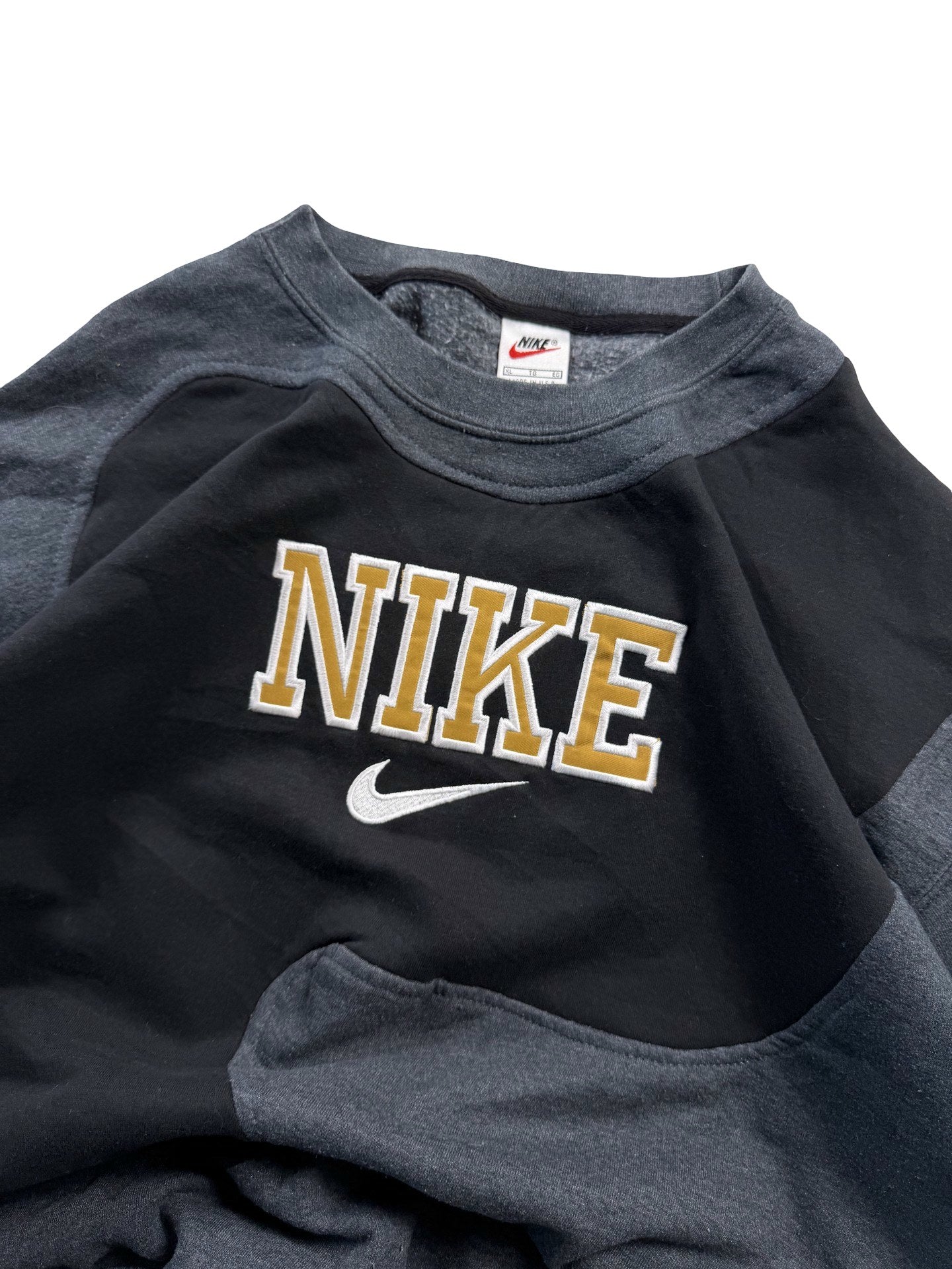 VINTAGE NIKE REWORK JUMPER CREWNECK - EMBROIDERED SPELLOUT