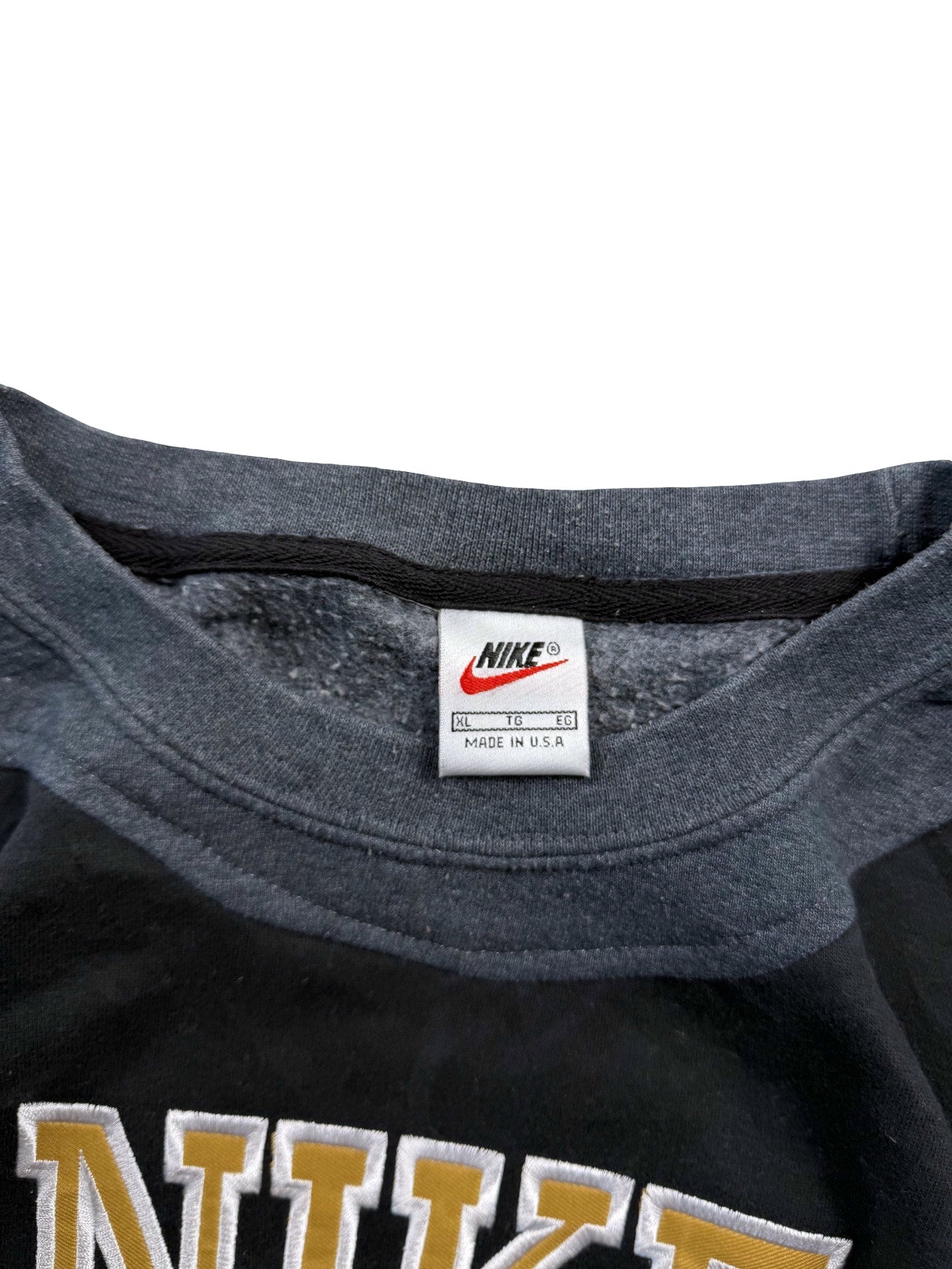 VINTAGE NIKE REWORK JUMPER CREWNECK - EMBROIDERED SPELLOUT