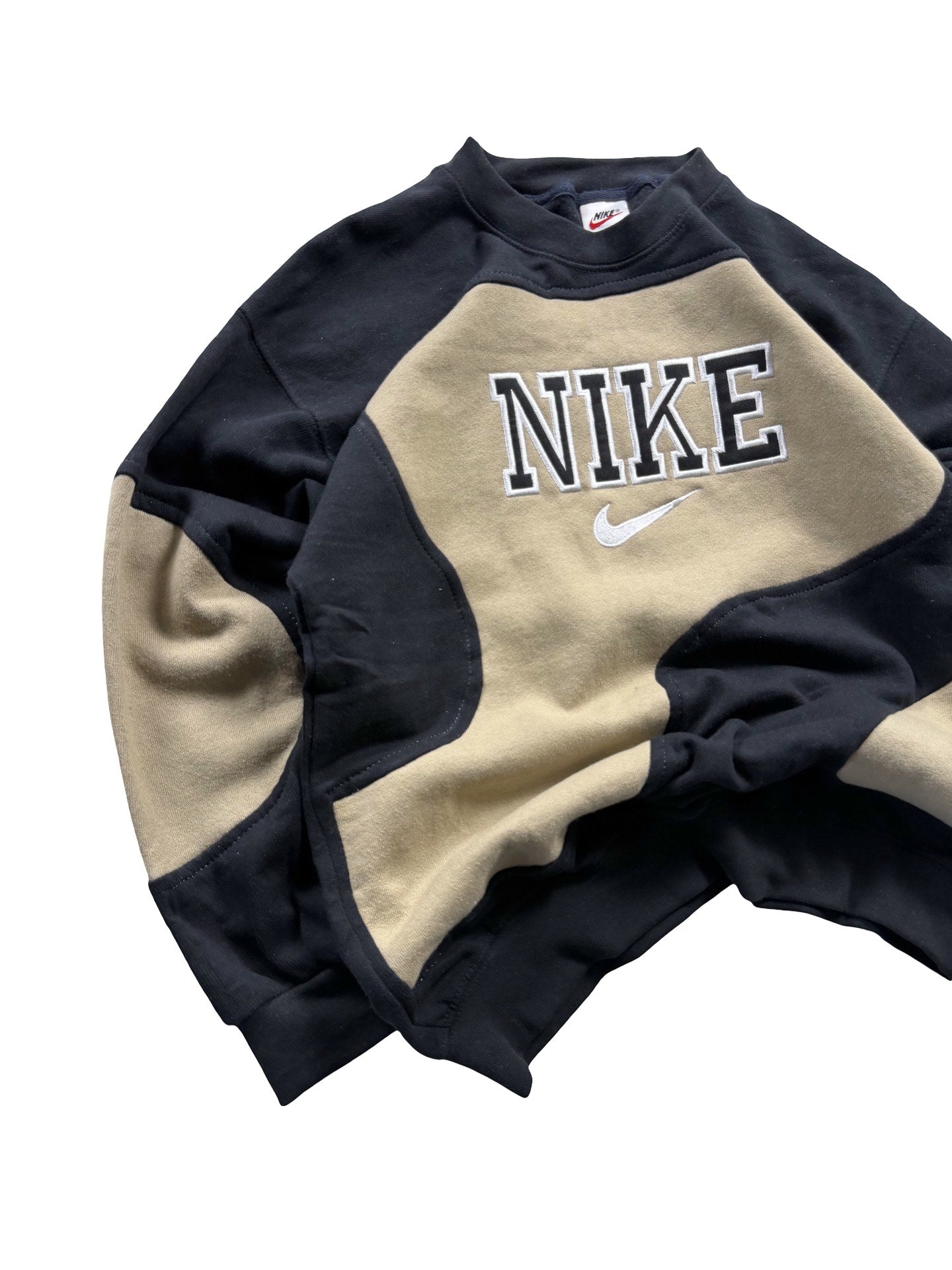 VINTAGE NIKE REWORK JUMPER CREWNECK - EMBROIDERED SPELLOUT