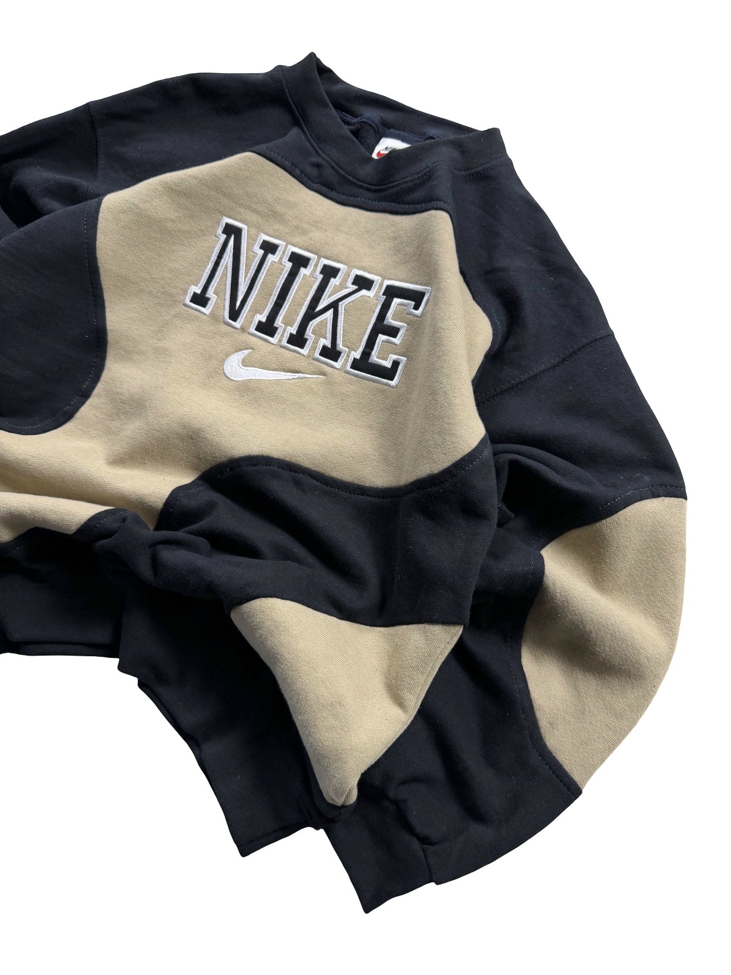 VINTAGE NIKE REWORK JUMPER CREWNECK - EMBROIDERED SPELLOUT