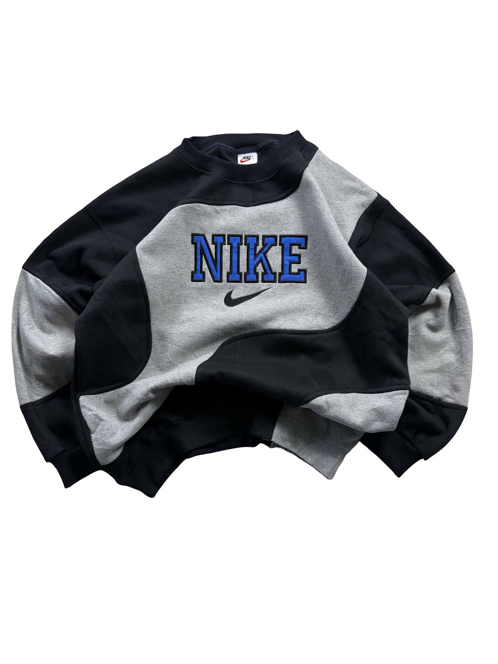 VINTAGE NIKE REWORK JUMPER CREWNECK - EMBROIDERED SPELLOUT