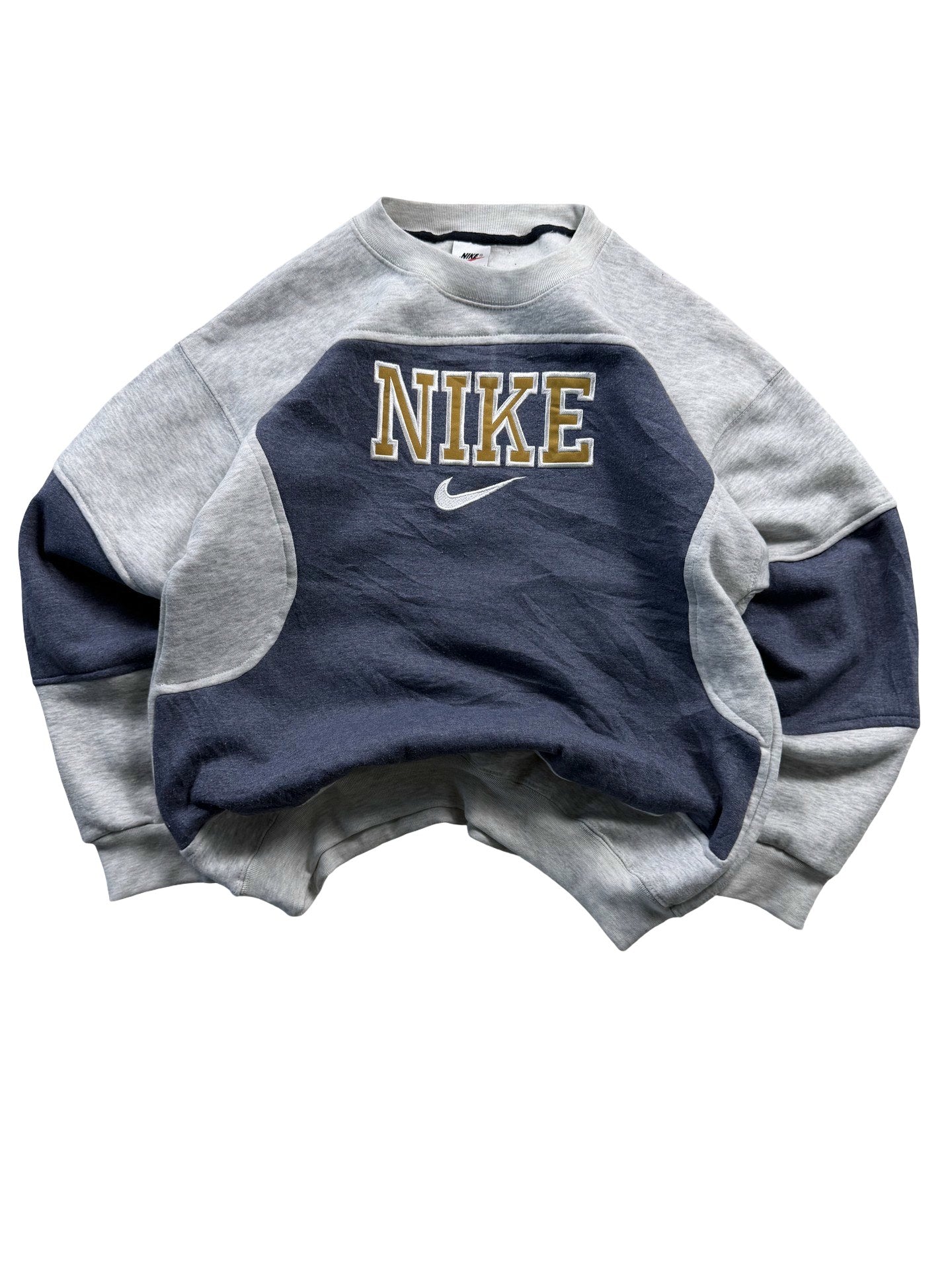 VINTAGE NIKE REWORK JUMPER CREWNECK - EMBROIDERED SPELLOUT