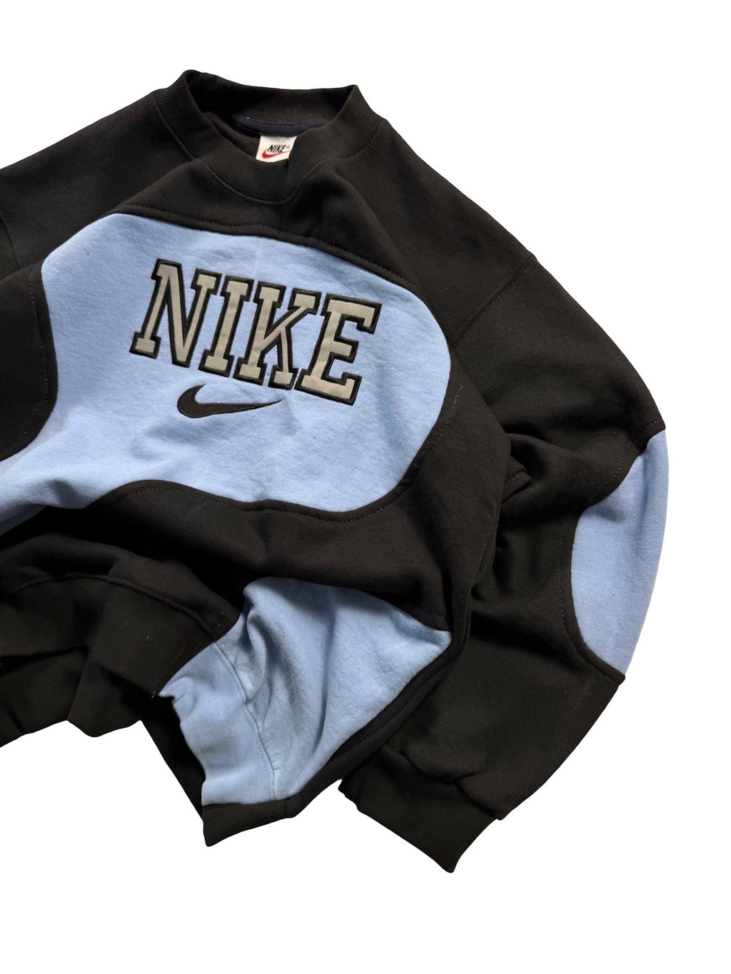 VINTAGE NIKE REWORK JUMPER CREWNECK - EMBROIDERED SPELLOUT