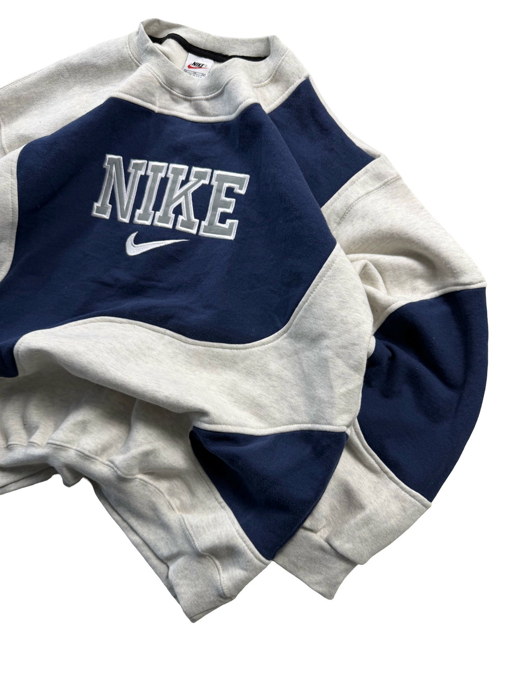VINTAGE NIKE REWORK JUMPER CREWNECK - EMBROIDERED SPELLOUT