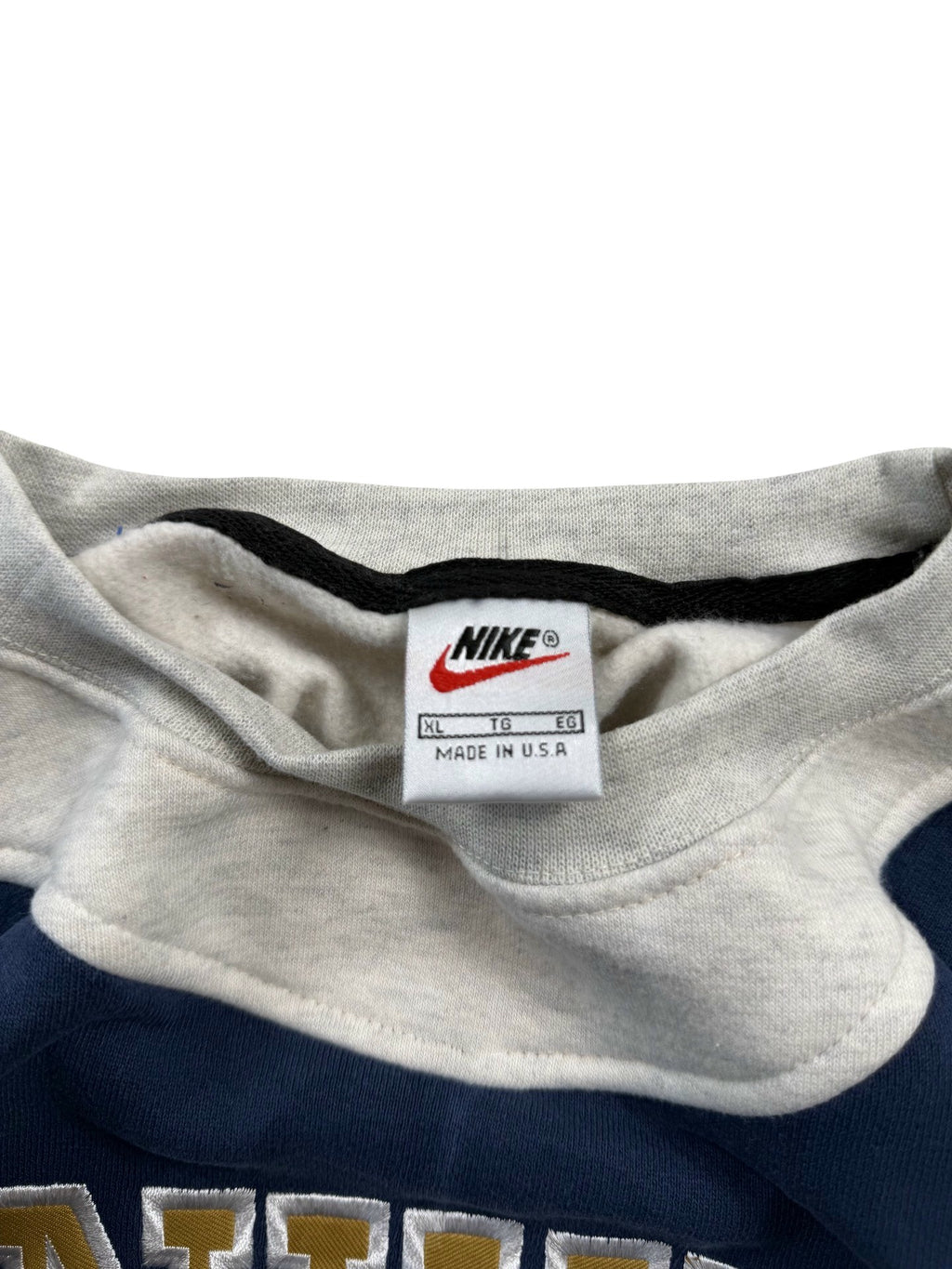 VINTAGE NIKE REWORK JUMPER CREWNECK - EMBROIDERED SPELLOUT