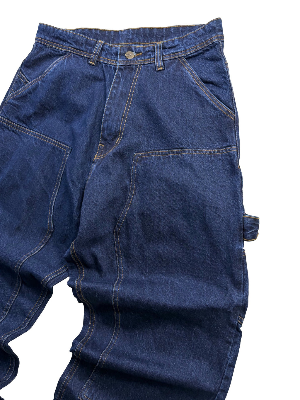 Carhartt Reworked Double Knee Jeans Dark Blue