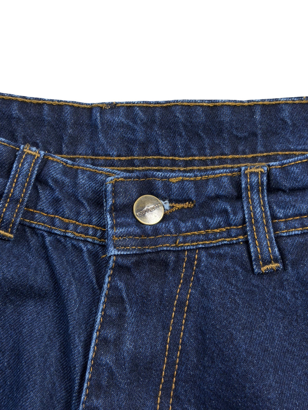 Carhartt Reworked Double Knee Jeans Dark Blue