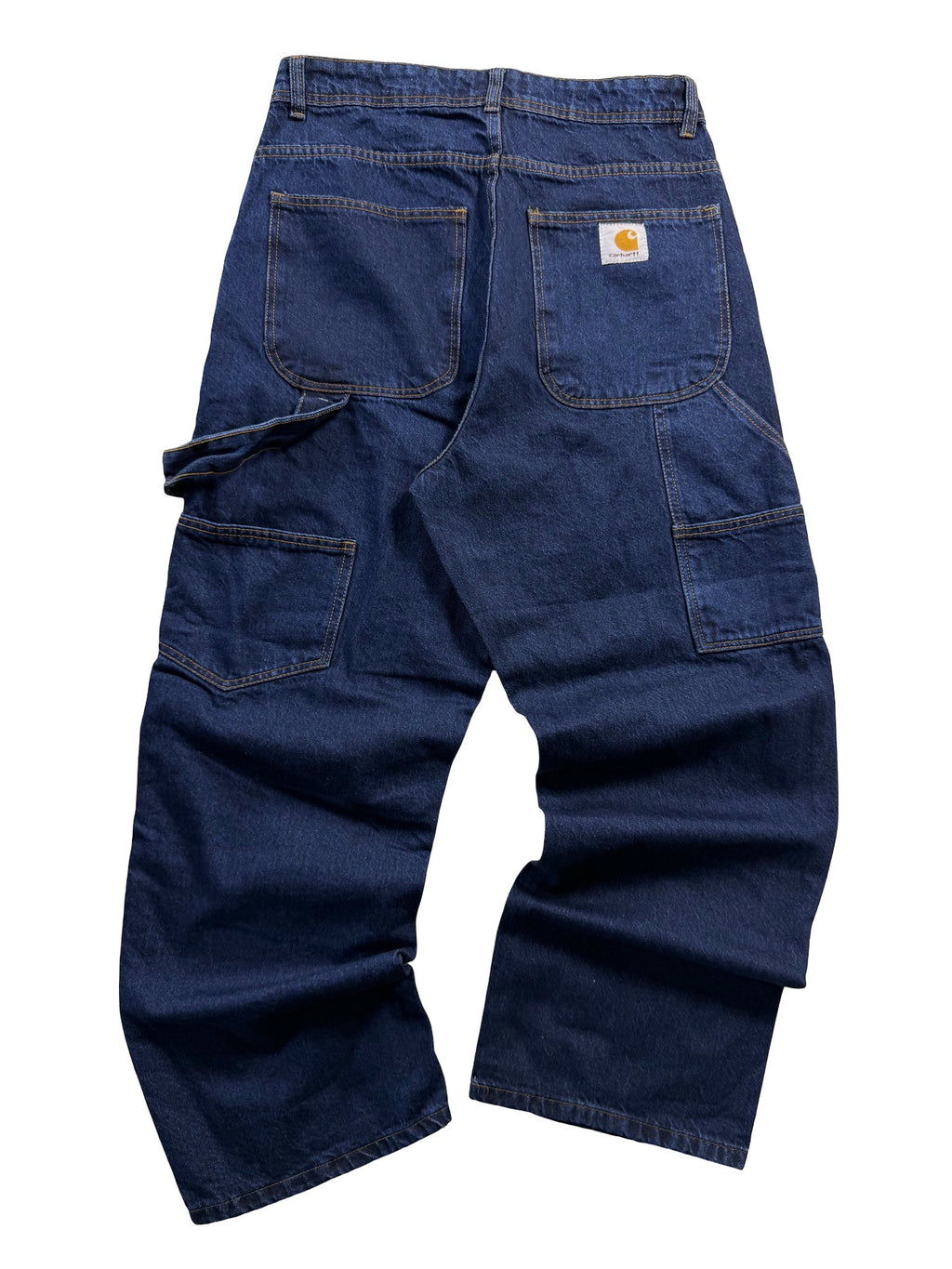 Carhartt Reworked Double Knee Jeans Dark Blue