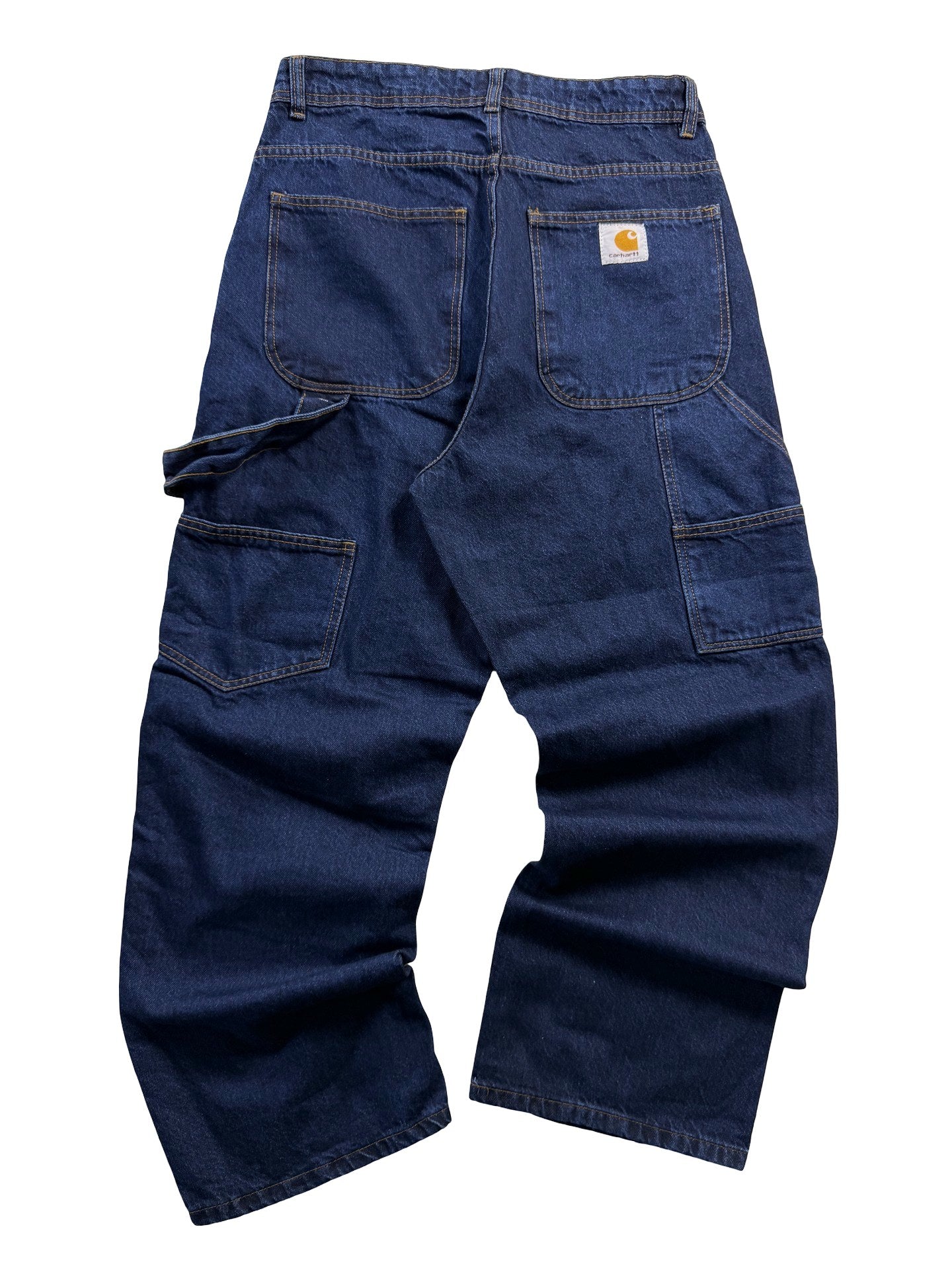 Carhartt Reworked Double Knee Jeans Dark Blue
