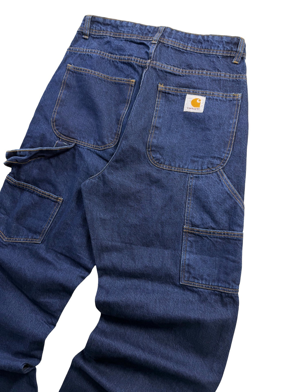 Carhartt Reworked Double Knee Jeans Dark Blue