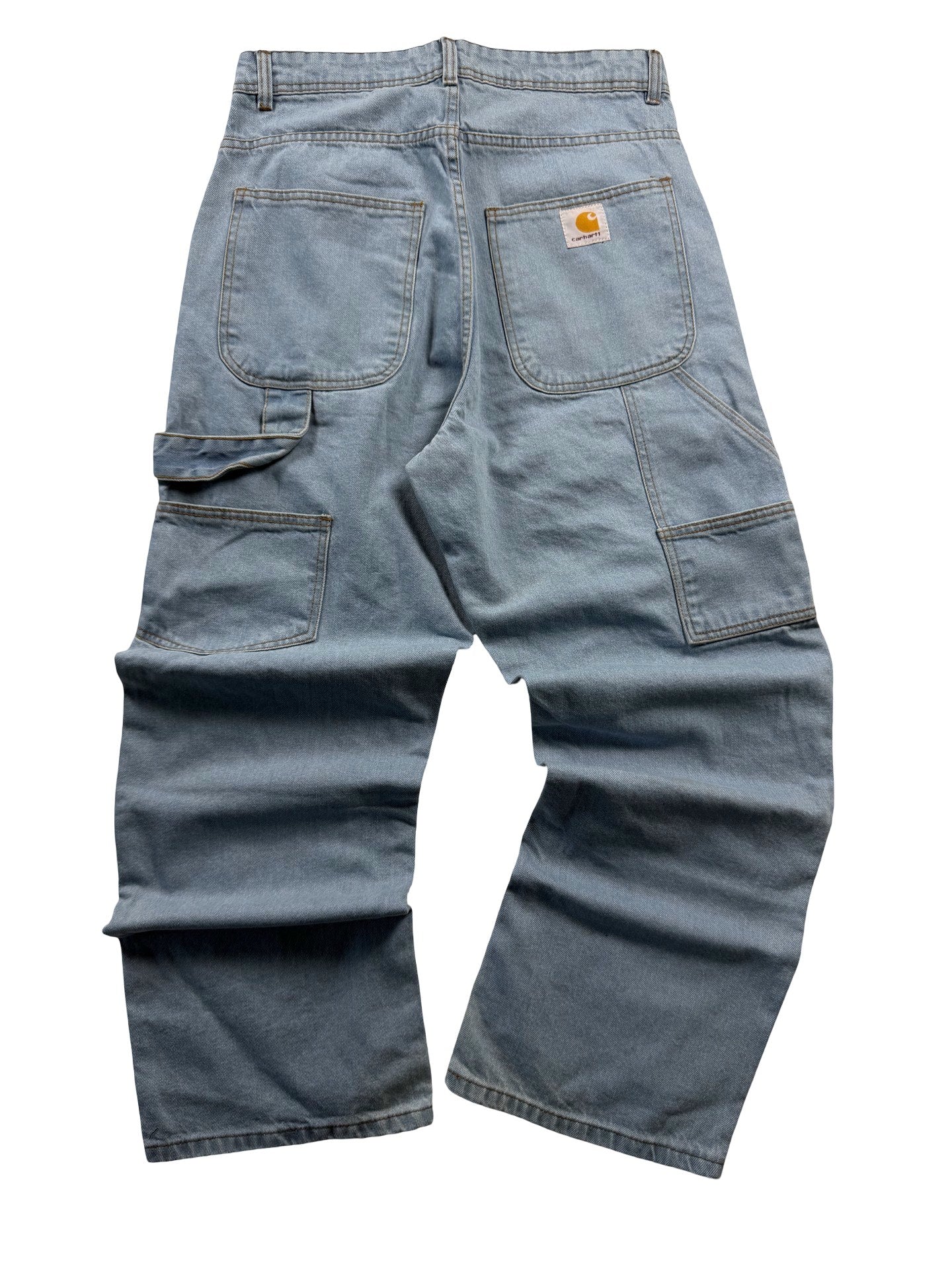 Carhartt Reworked Double Knee Jeans Light Blue Wash