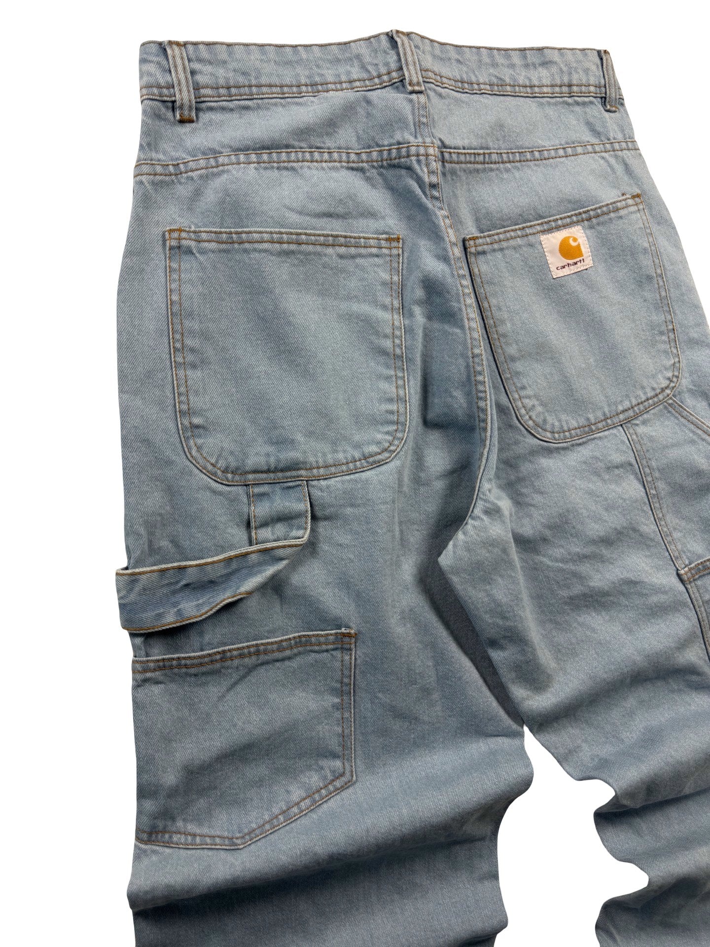 Carhartt Reworked Double Knee Jeans Light Blue Wash