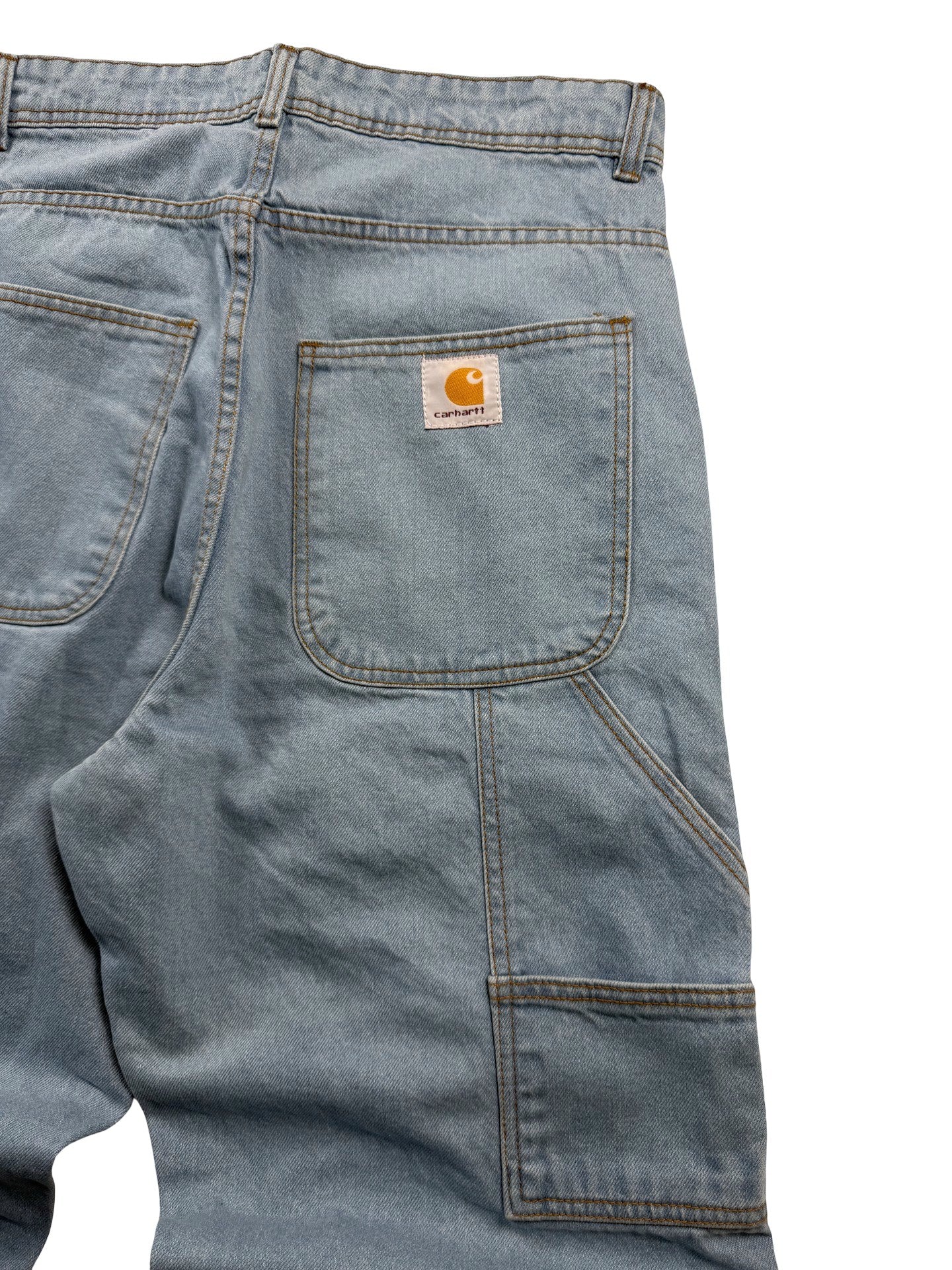 Carhartt Reworked Double Knee Jeans Light Blue Wash