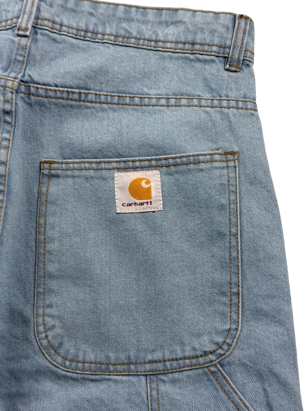 Carhartt Reworked Double Knee Jeans Light Blue Wash
