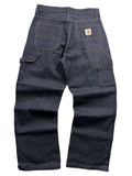 Carhartt Reworked Single Knee Jeans Raw Denim