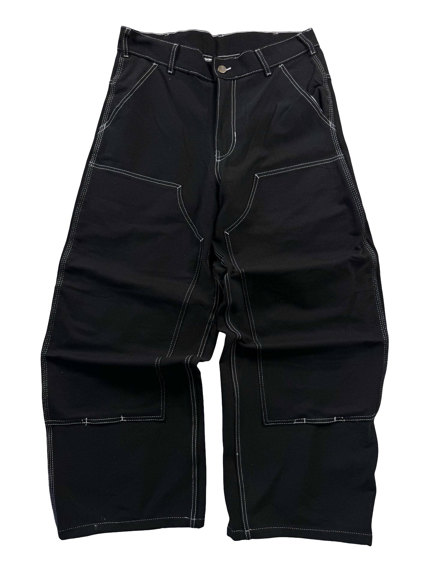 Carhartt Reworked Double Knee Jeans Black Denim