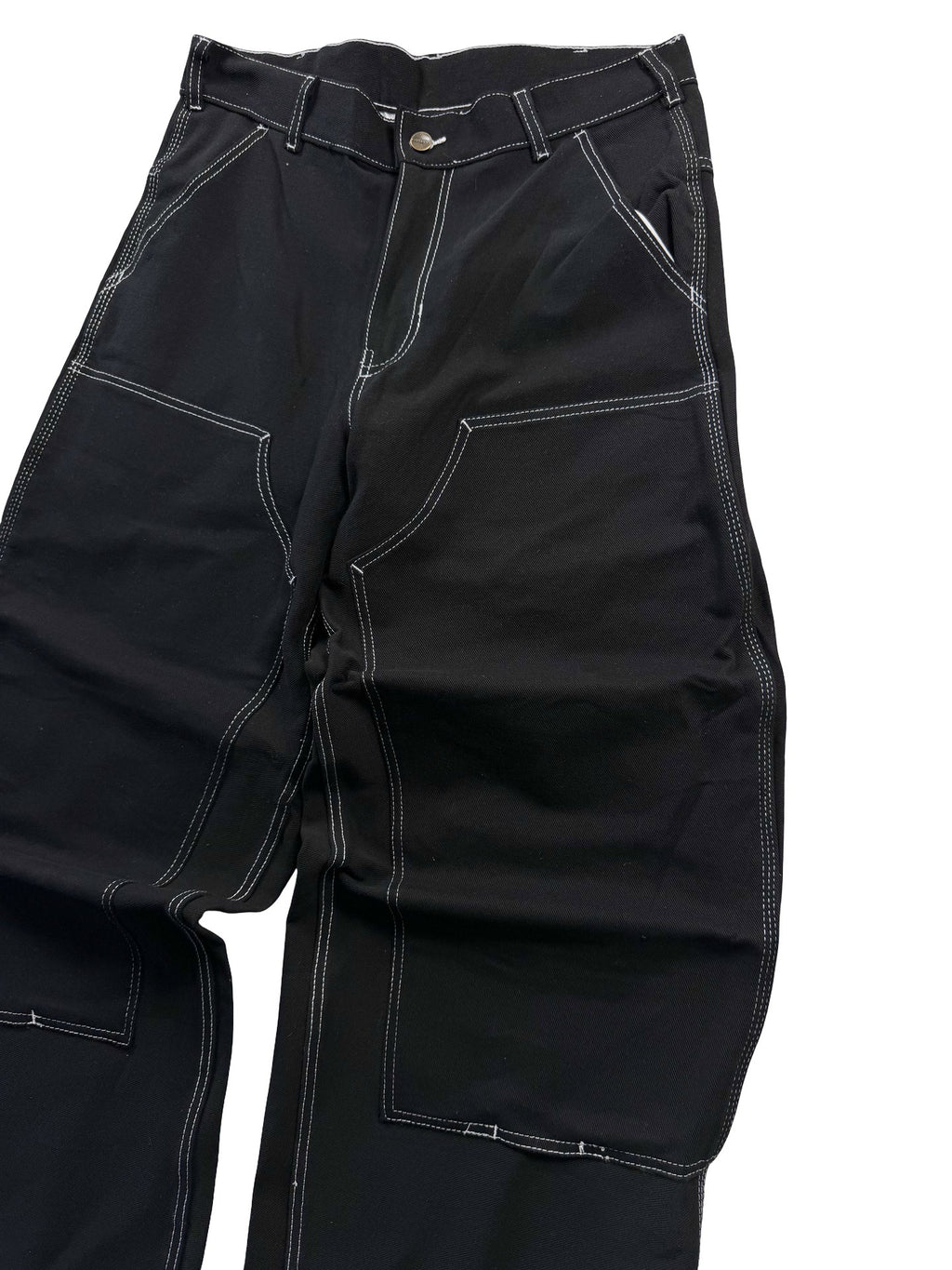 Carhartt Reworked Double Knee Jeans Black Denim