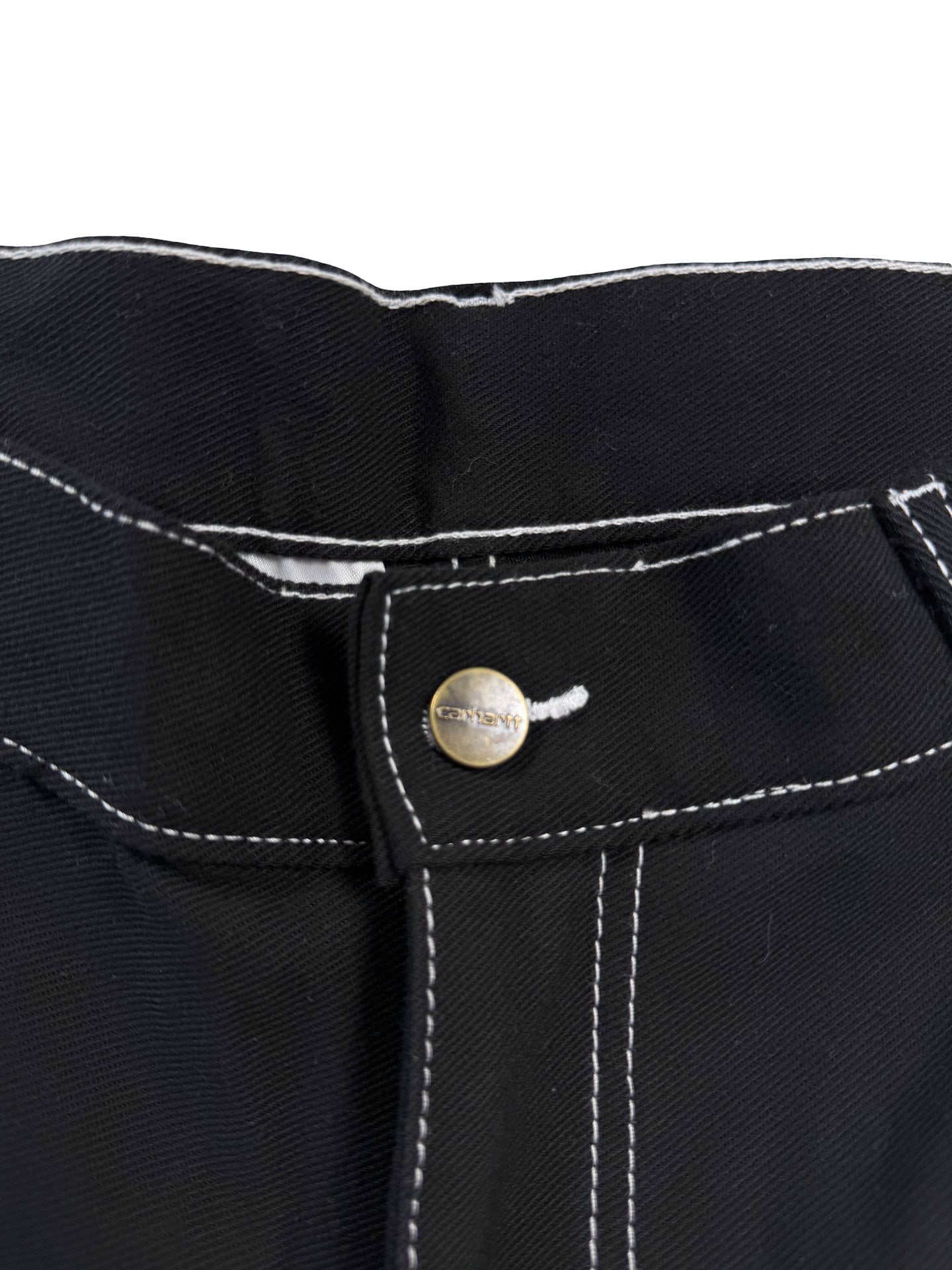 Carhartt Reworked Double Knee Jeans Black Denim